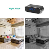 Alarm Clock HD Wifi Spy Camera with Night Vision (Curved profile) - UkSpyGear.com