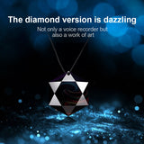 Diamond Pendant Style 8gb Hidden Voice Activated Digital Audio Voice Recorder - UkSpyGear.com