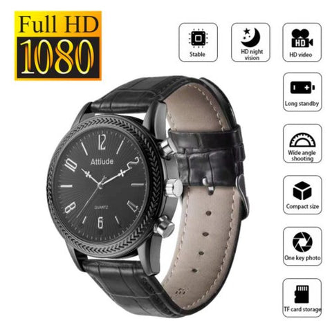 1080P Covert Watch Camera Wristband Video Voice Recorder 32gb