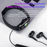 Upgraded Fitness bracelet Spy Audio Recorder Watch with Smart One Key Recording 16gb