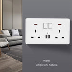 Double USB wall mains socket with Wifi Spy Camera device Fully working