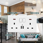 Double USB wall mains socket with Wifi Spy Camera device Fully working
