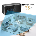 HD Nanny Cam Wifi Clock Hidden Spy Camera with Night Vision & Motion Detection -Z21 IWFcam