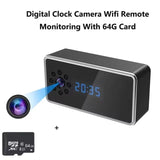 HD Nanny Cam Wifi Clock Hidden Spy Camera with Night Vision & Motion Detection -Z21 IWFcam