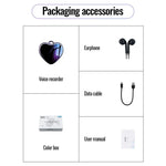 Heart Pendant Style 8gb Hidden Voice Activated Digital Audio Voice Recorder