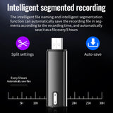 Upgraded audio voice recorder with long standby, OTG support & 8GB memory