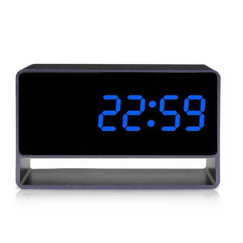 Metal Mini WiFi Clock Hidden Nanny Camera - K98