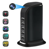 1080p HD Wireless WIFI Video Spy Camera Recorder IN 5X USB Power Charge Station - UkSpyGear.com