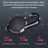 Key Chain Style Mini Voice Audio Sound Recorder 8GB, Easy to use s-25