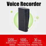 Upgradeable Spy audio voice recorder with up to 280hours of recording time