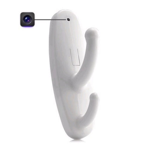 White Clothes Hanger hidden Spy Camera and Motion Detection